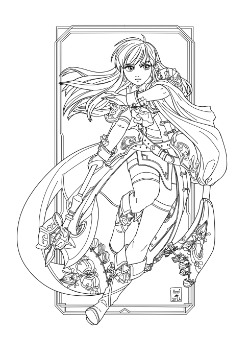 Colouring Page of Lachesis