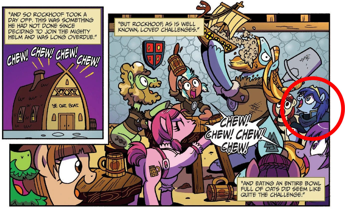Image of Lucina as a pony in a My Little Pony comic